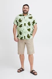 Blend Green Floral Resort Short Sleeve Shirt - Image 4 of 5