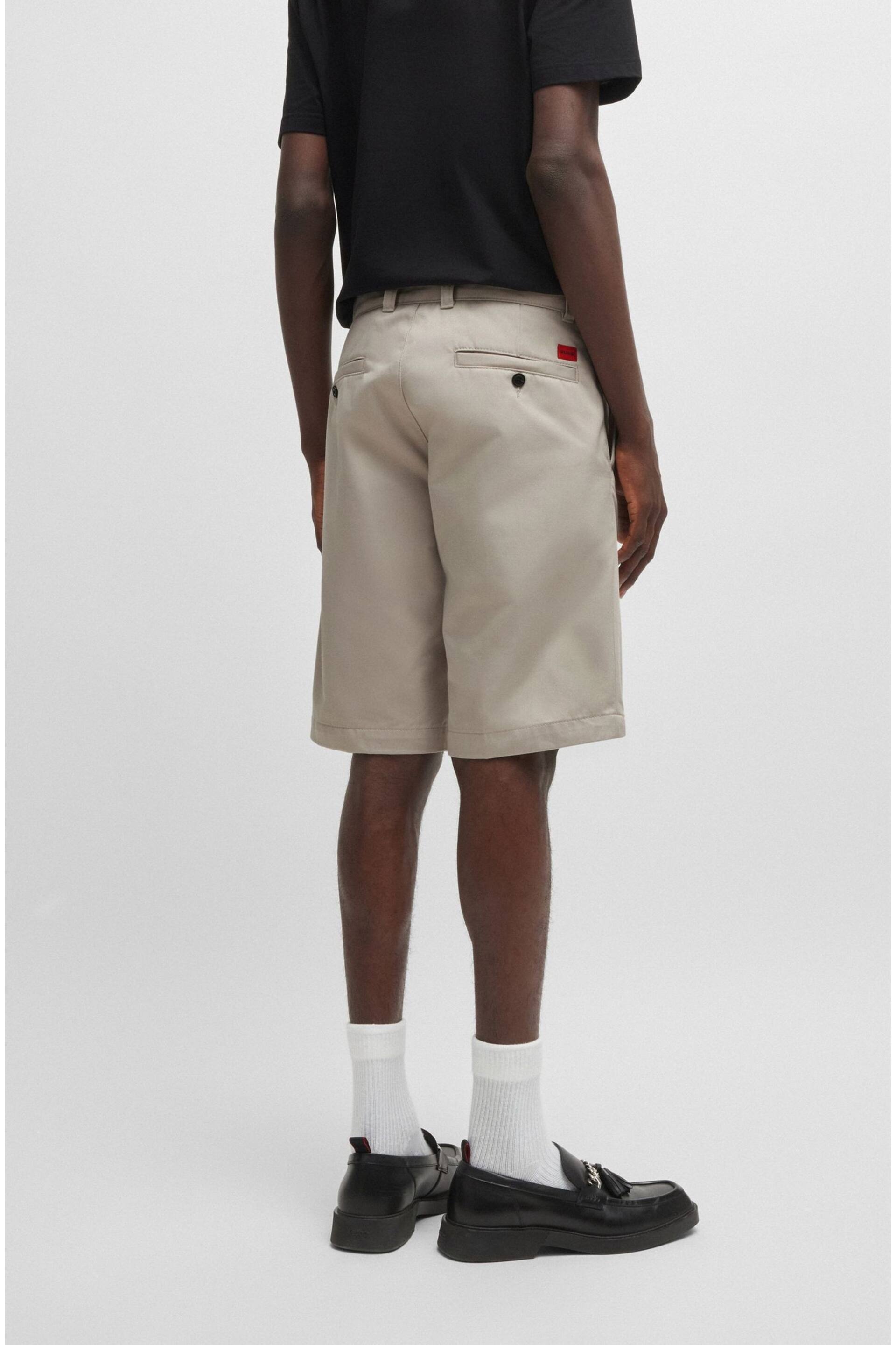 HUGO Regular-fit shorts with slim leg and buttoned pockets - Image 2 of 5