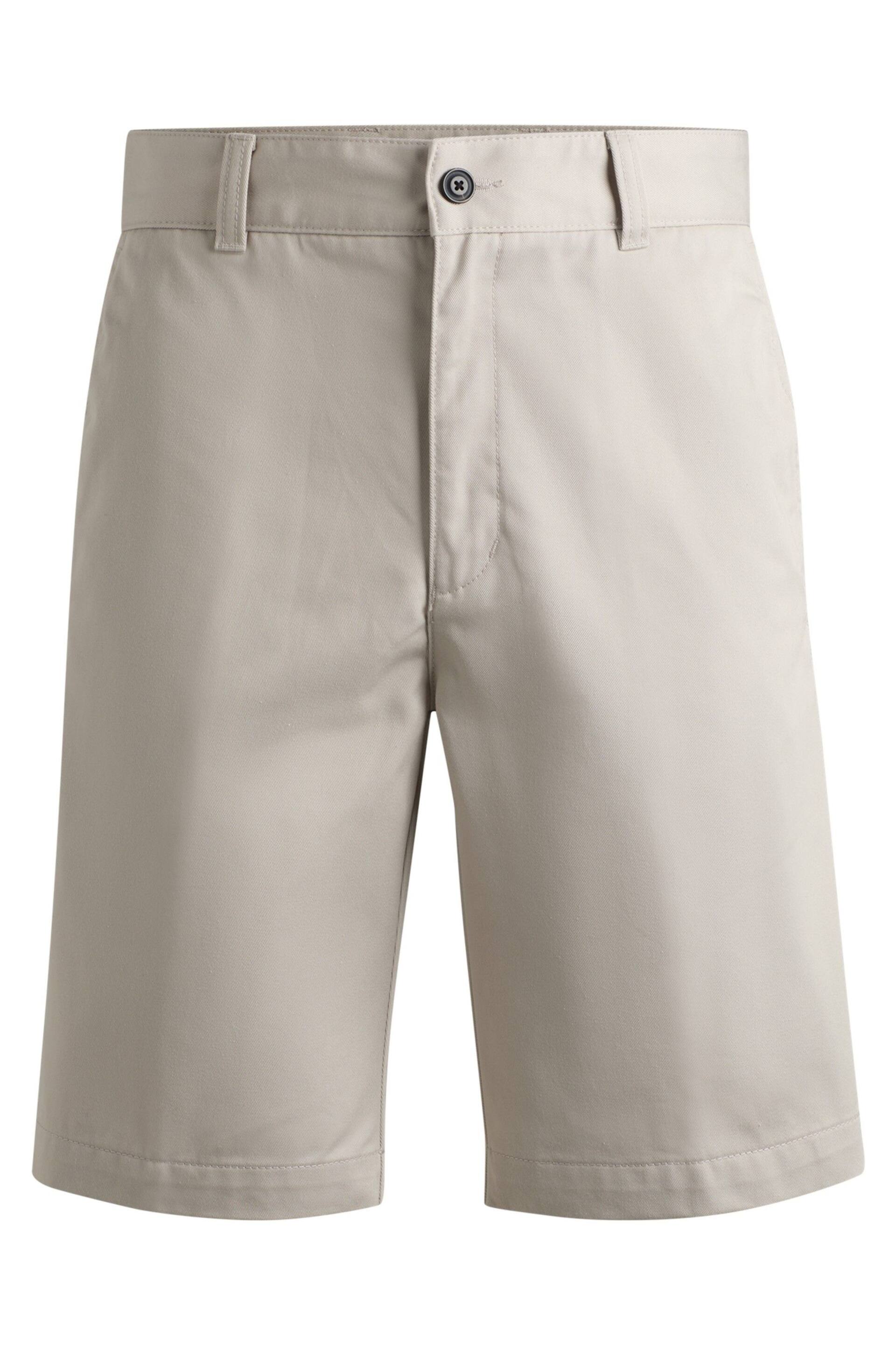 HUGO Regular-fit shorts with slim leg and buttoned pockets - Image 5 of 5