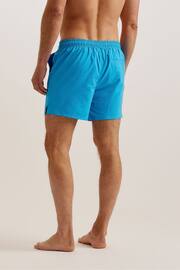 Ted Baker Blue Colne Plain Textured Swim Shorts - Image 2 of 6