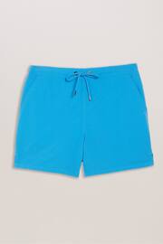 Ted Baker Blue Colne Plain Textured Swim Shorts - Image 4 of 6