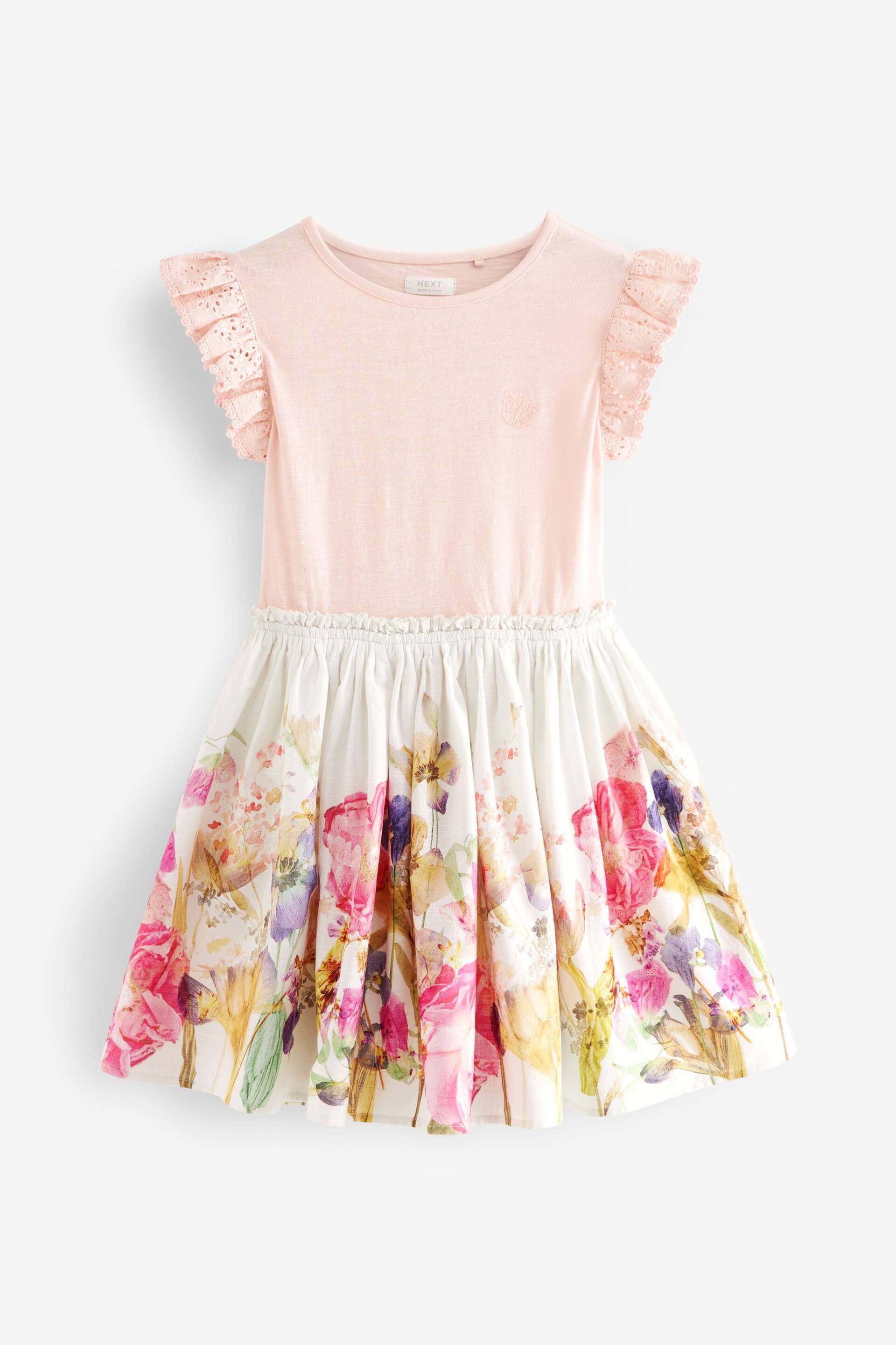 Pink Floral Skirt Dress (3-12yrs) - Image 1 of 4