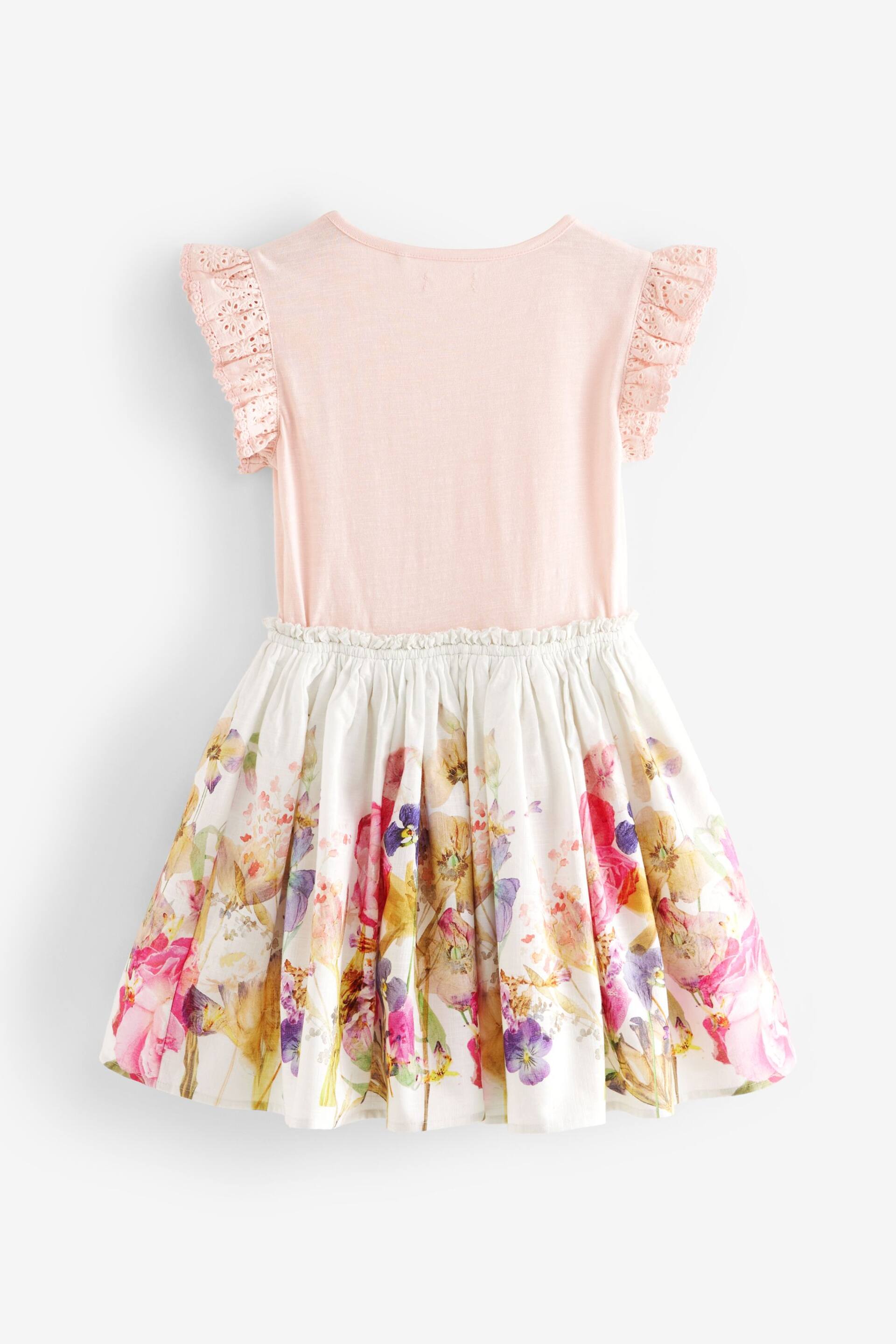 Pink Floral Skirt Dress (3-12yrs) - Image 2 of 4