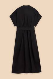 White Stuff Black Linen Blend Marianne Dress - Image 5 of 5