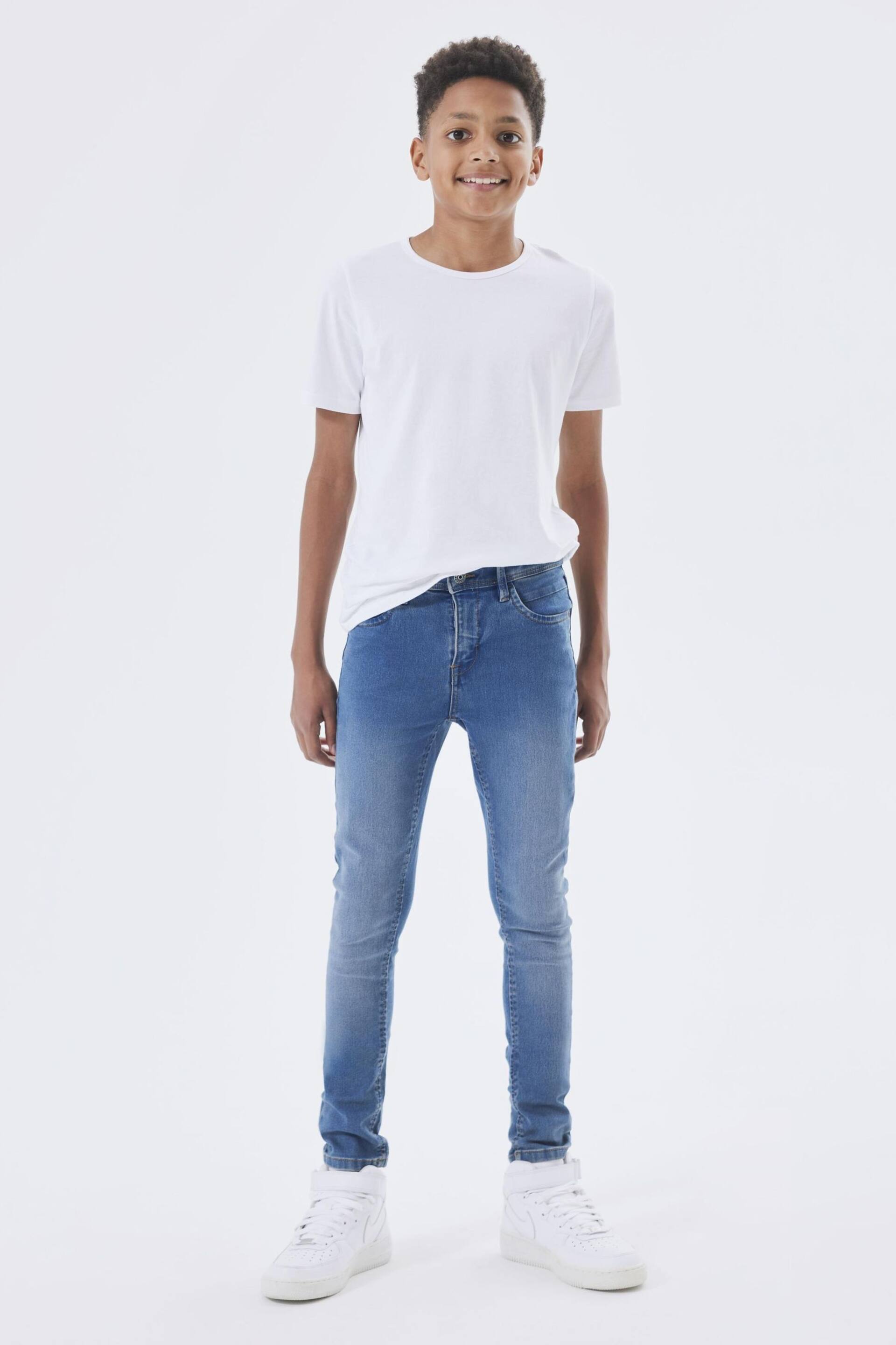 Name It Blue Super Soft Slim Fit Jeans - Image 1 of 5