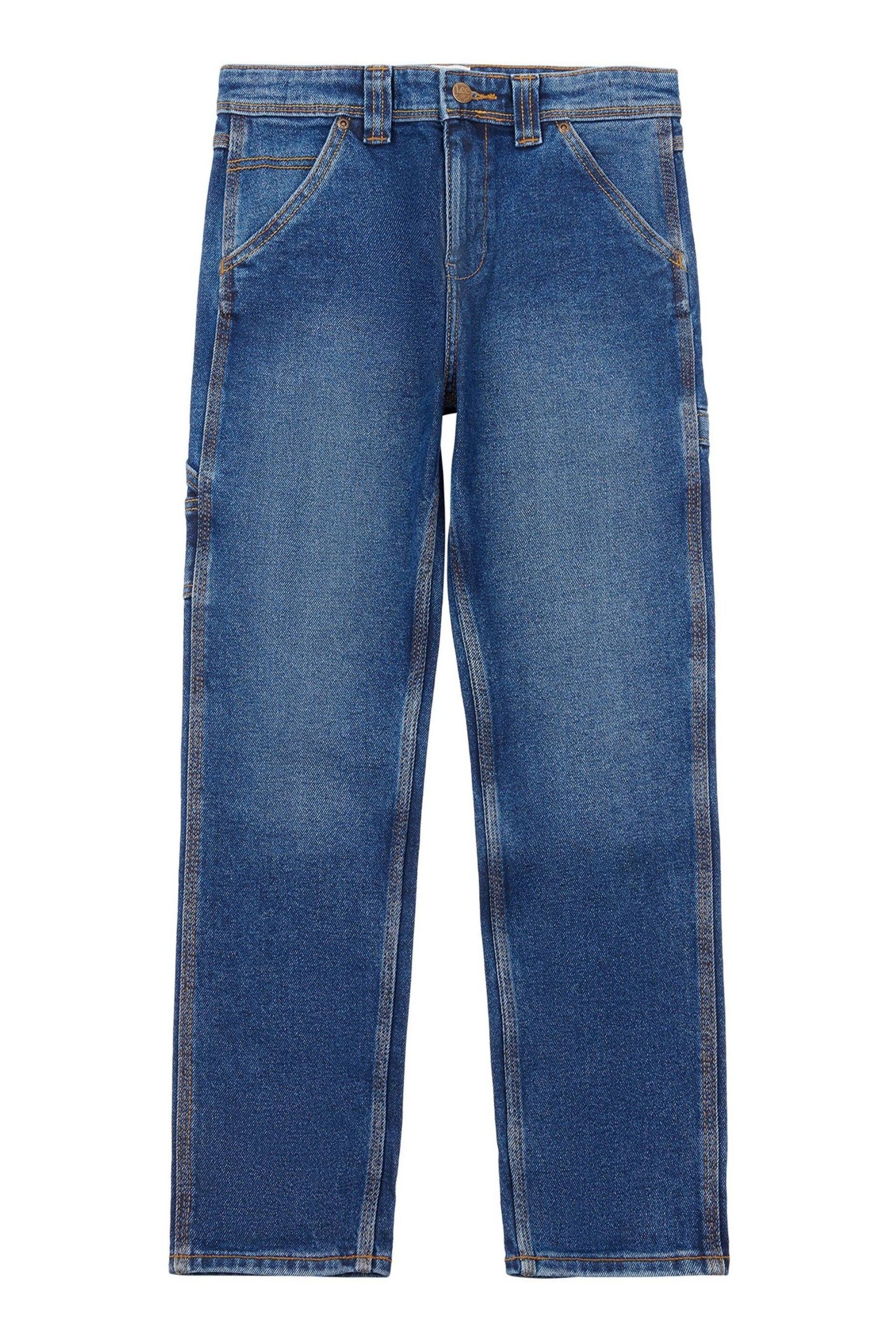 Lee Boys Blue Carpenter Denim Jeans - Image 6 of 6