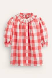 Boden Pink Ada Linen Gingham Top - Image 5 of 5