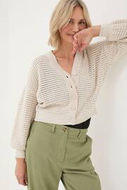 FatFace Natural Annie Button Through Cardigan - Image 1 of 4