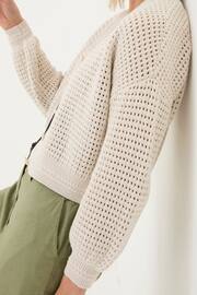 FatFace Natural Annie Button Through Cardigan - Image 3 of 4