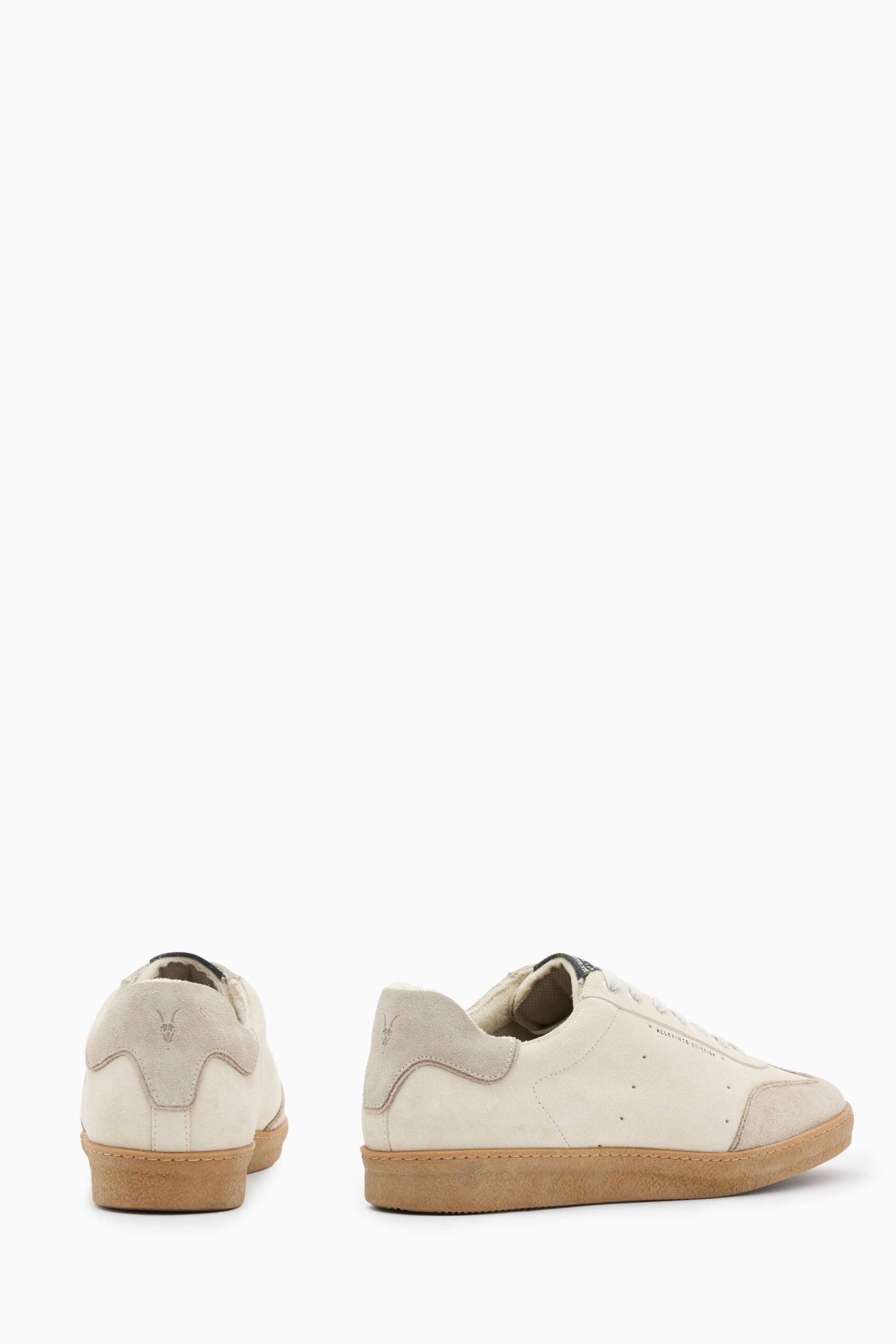 AllSaints White Leo Suede Low Shoes - Image 5 of 5