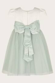 Monsoon Grey/White Tulle Baby Flower Girl Dress - Image 2 of 4