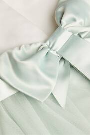 Monsoon Grey/White Tulle Baby Flower Girl Dress - Image 3 of 4