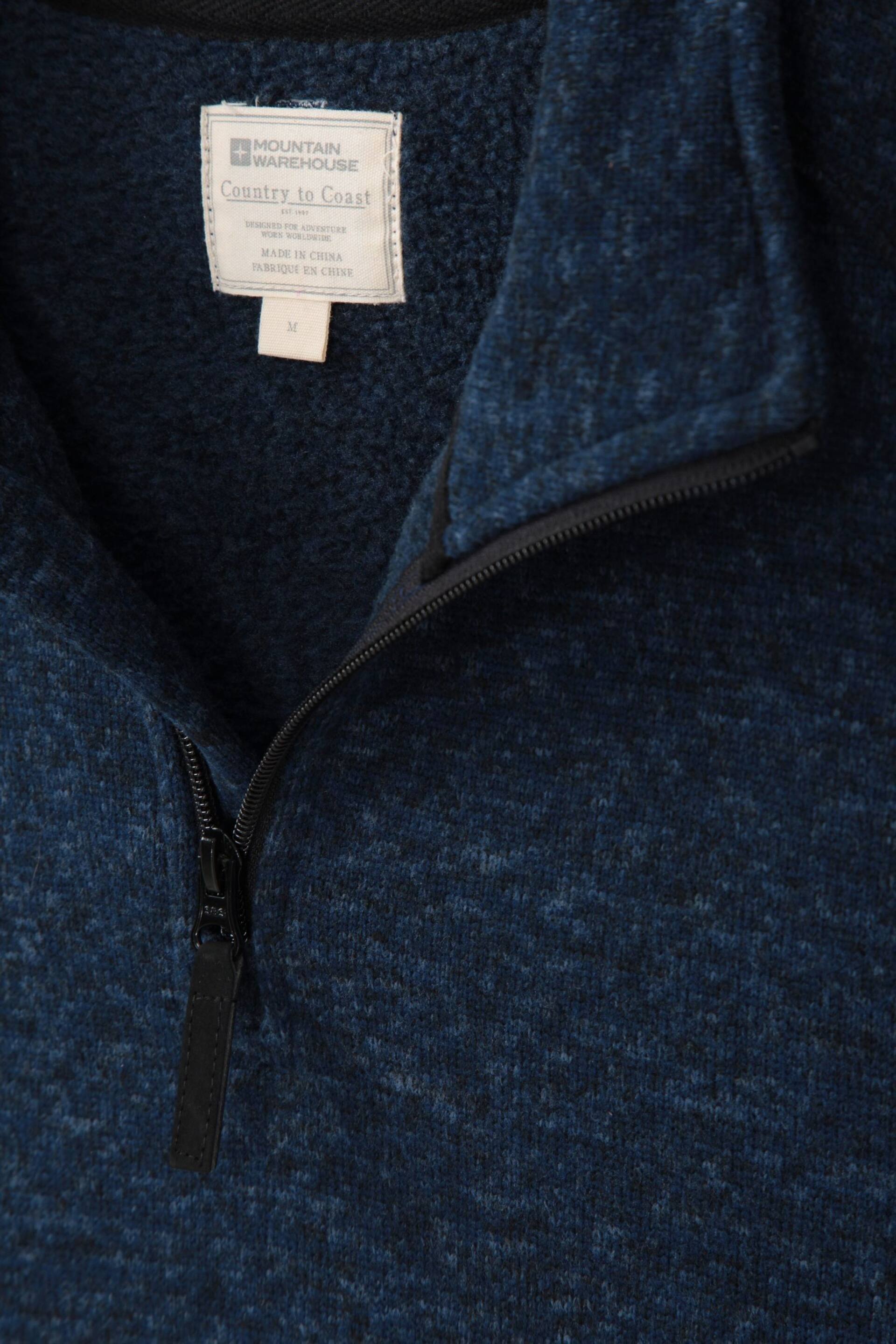 Mountain Warehouse Blue Mens Idris Half-Zip Fleece - Image 5 of 5