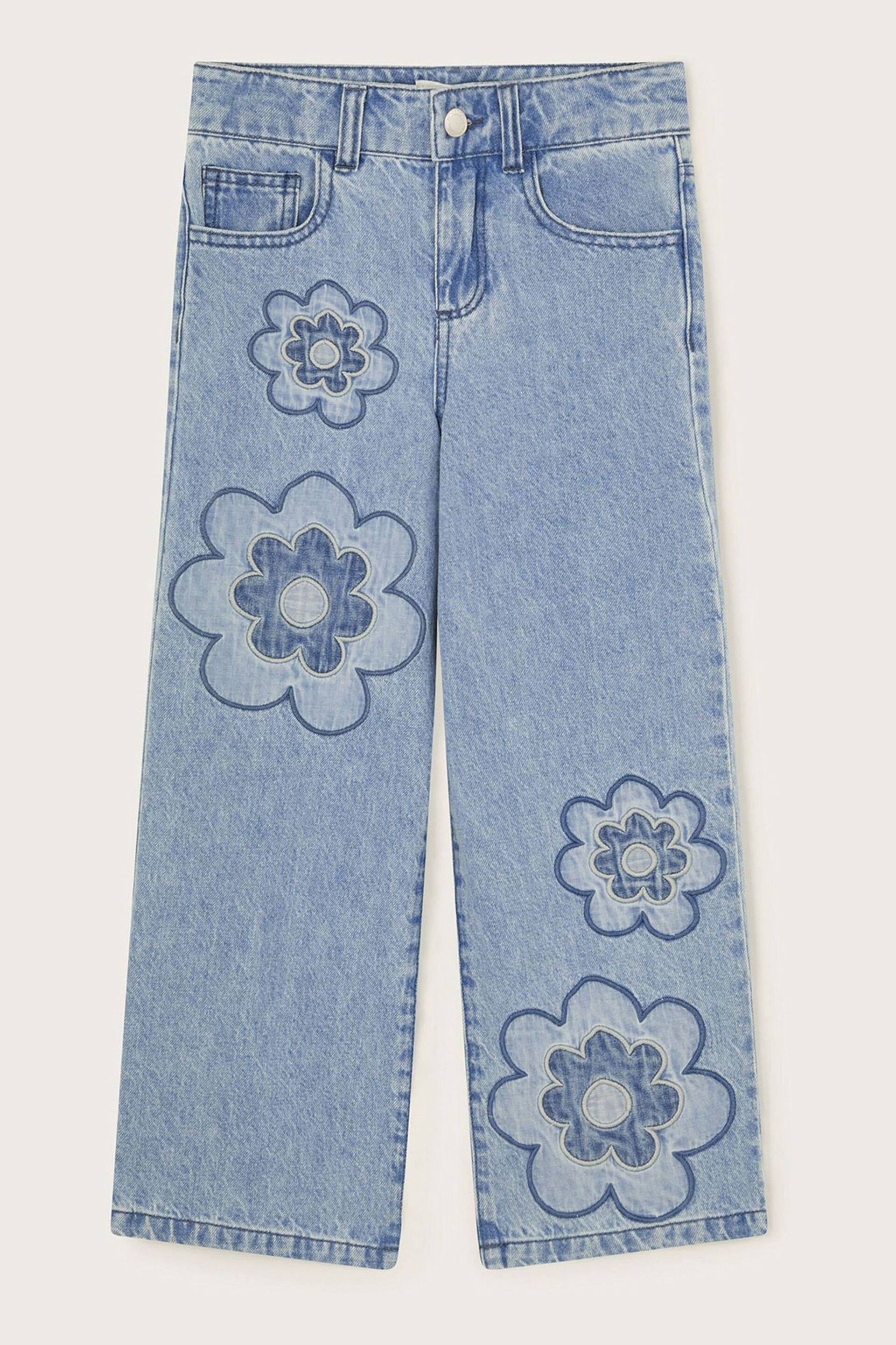 Monsoon Blue Flower Denim Jeans - Image 2 of 4