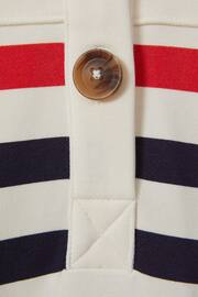 Reiss Ecru Martha Striped Jersey Hooded Dress - Image 4 of 4