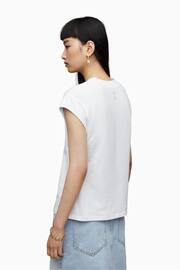 AllSaints White Esme T-Shirt - Image 7 of 8