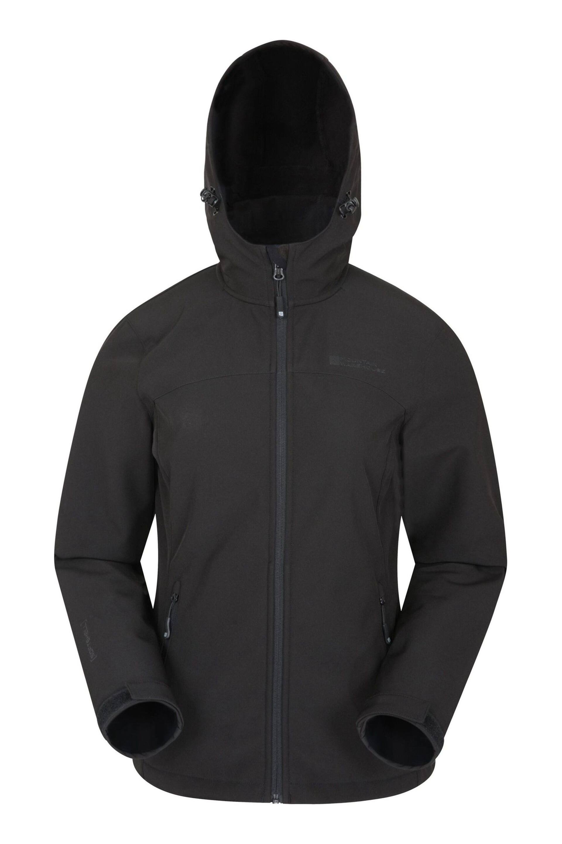 Mountain Warehouse Black Exodus Womens Softshell Jacket - Image 1 of 5