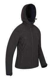 Mountain Warehouse Black Exodus Womens Softshell Jacket - Image 2 of 5