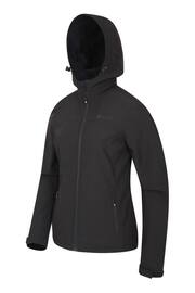 Mountain Warehouse Black Exodus Womens Softshell Jacket - Image 3 of 5