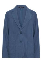 Long Tall Sally Blue LTS Tall Black Linen Blazer - Image 4 of 4