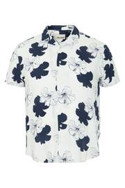 Blend Blue Floral Resort Short Sleeve Shirt - Image 5 of 5
