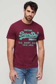 Superdry Purple Vintage Logo T-Shirt - Image 1 of 7
