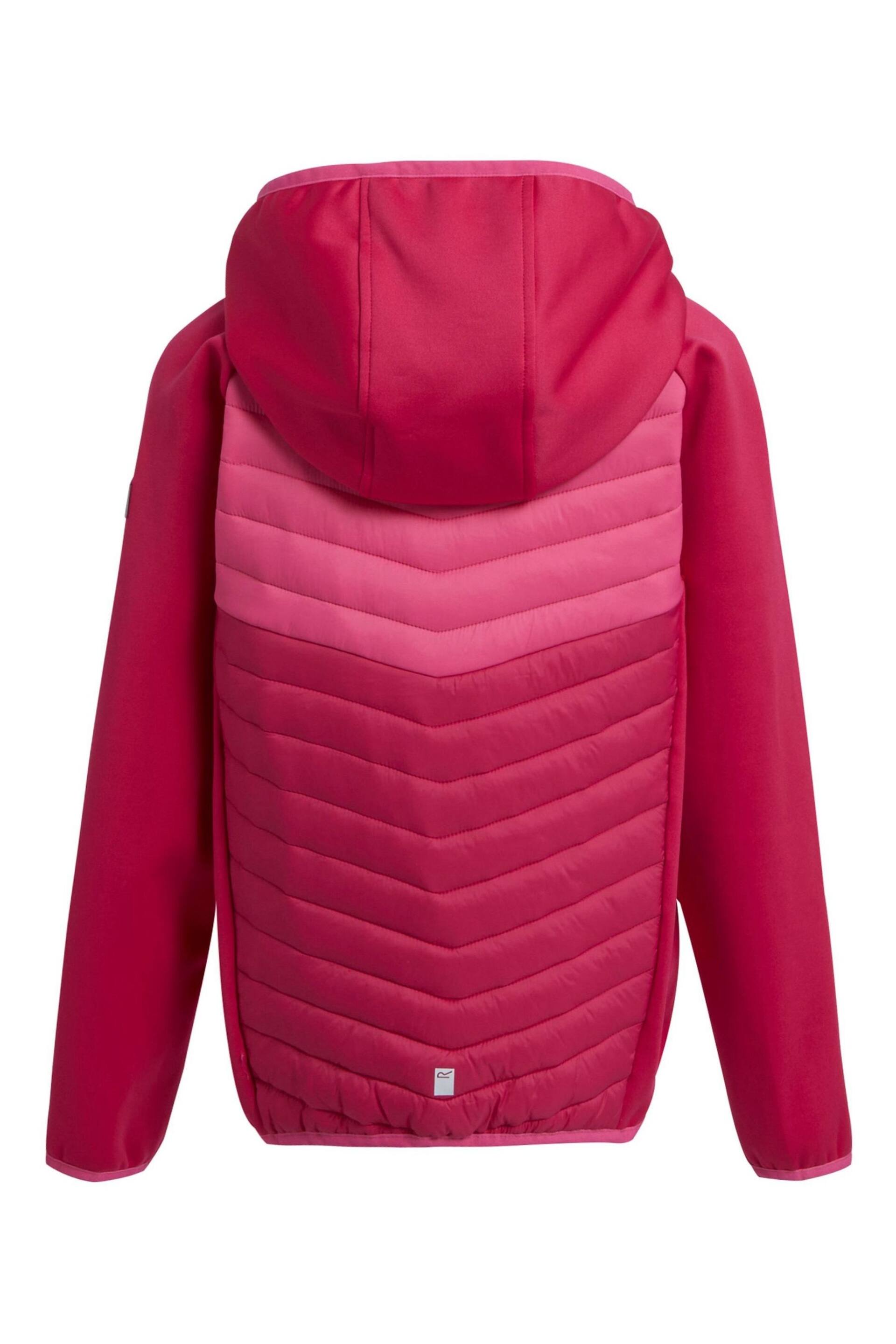 Regatta Pink Kielder Hybrid VIII Stretch Hooded Jacket - Image 6 of 7