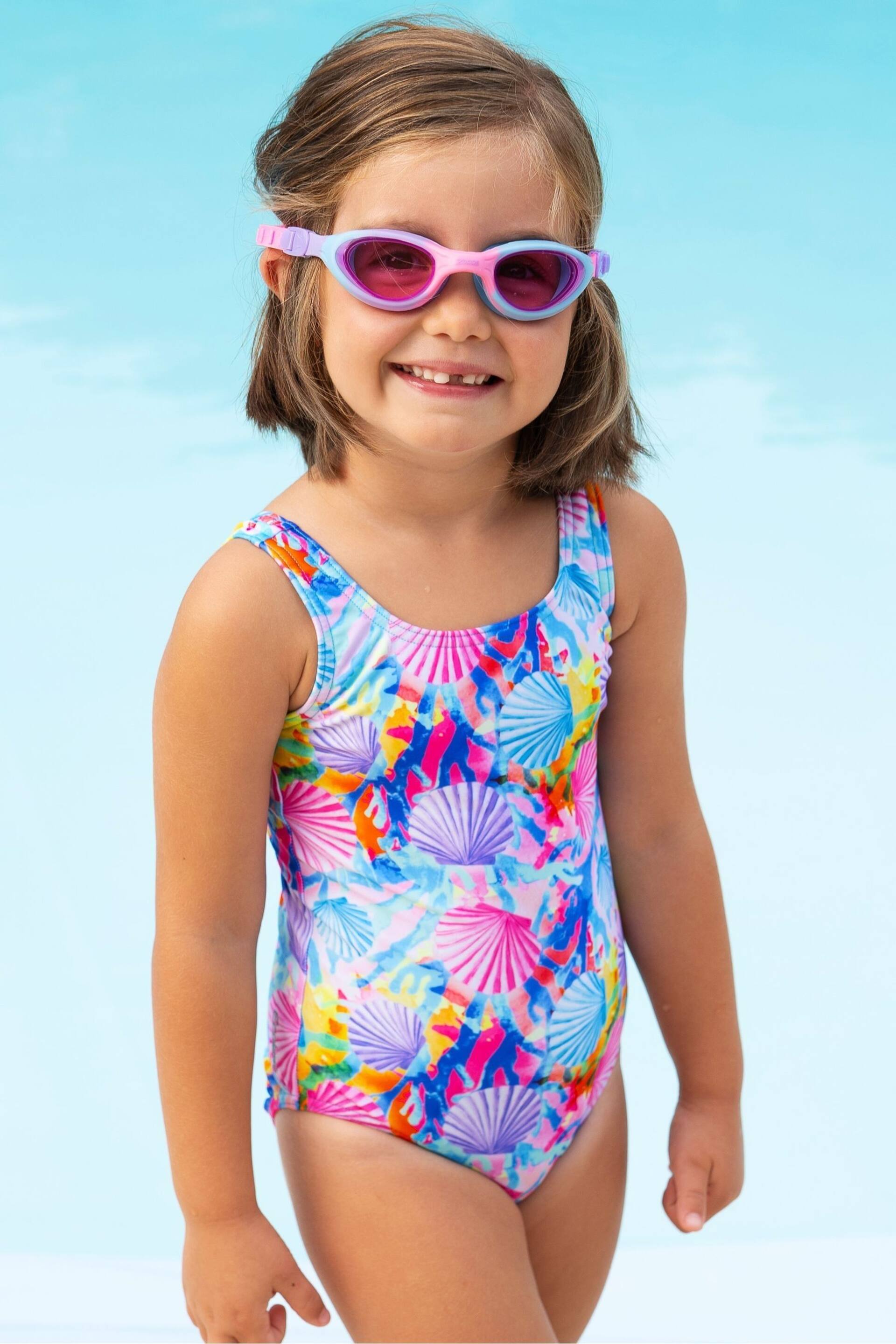 Zoggs Girls Scoopback One Piece Swimsuit - Image 2 of 7