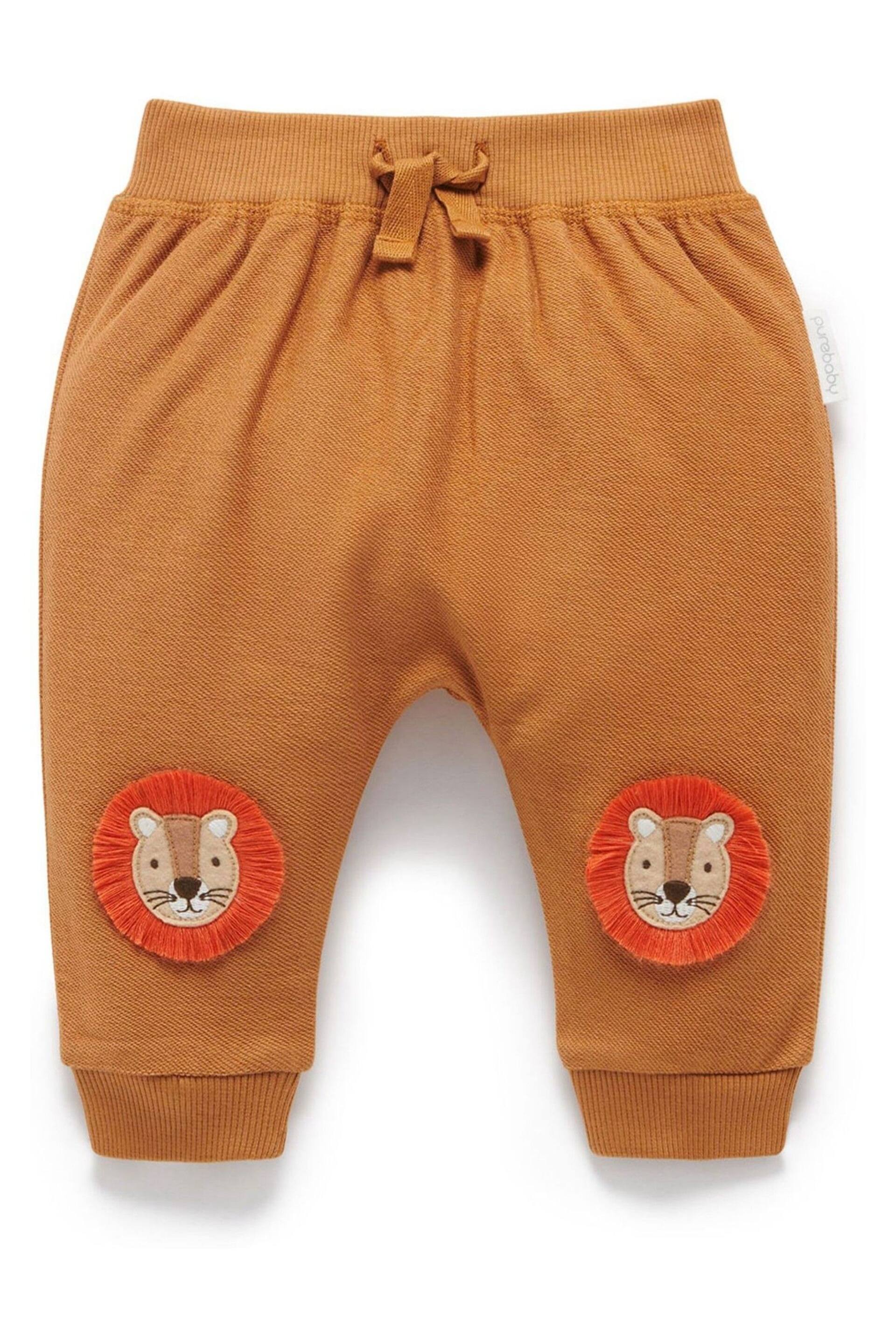 Purebaby Slouchy Brown Trousers - Image 1 of 4