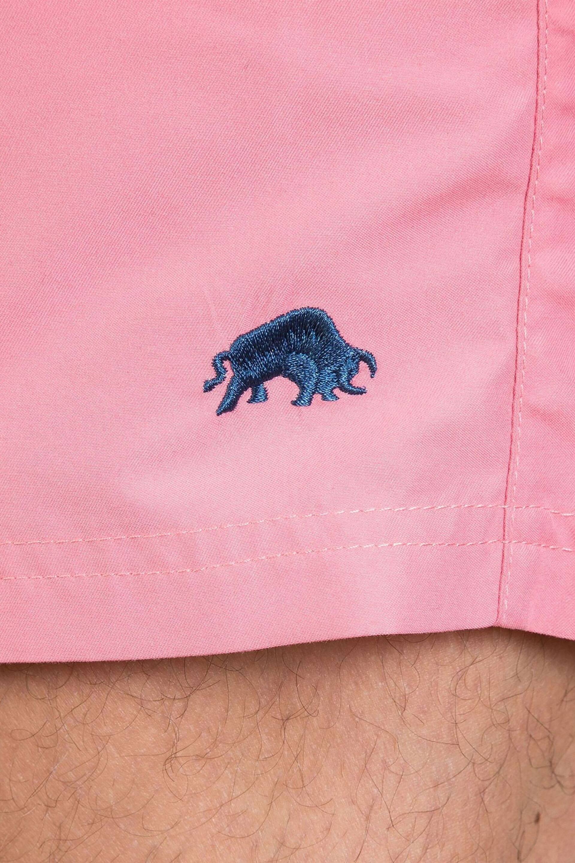 Raging Bull Pink Swim Shorts - Image 4 of 4