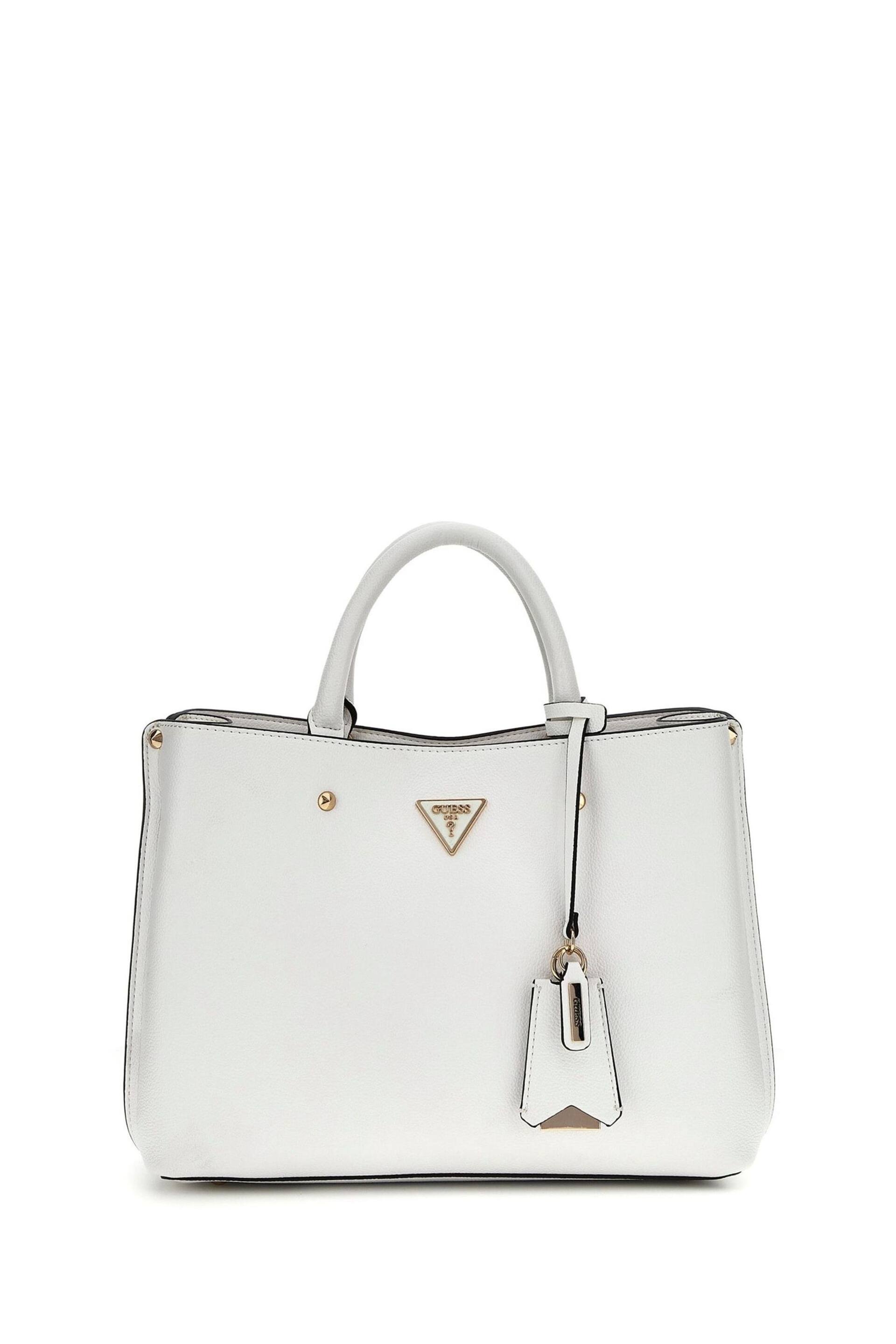 GUESS Stone Grey Meridan Girlfriend Satchel Bag - Image 2 of 5