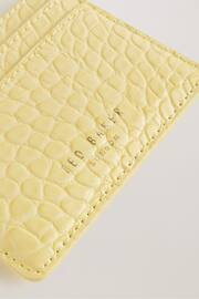 Ted Baker Yellow Coly Croc Effect Card Holder - Image 3 of 3