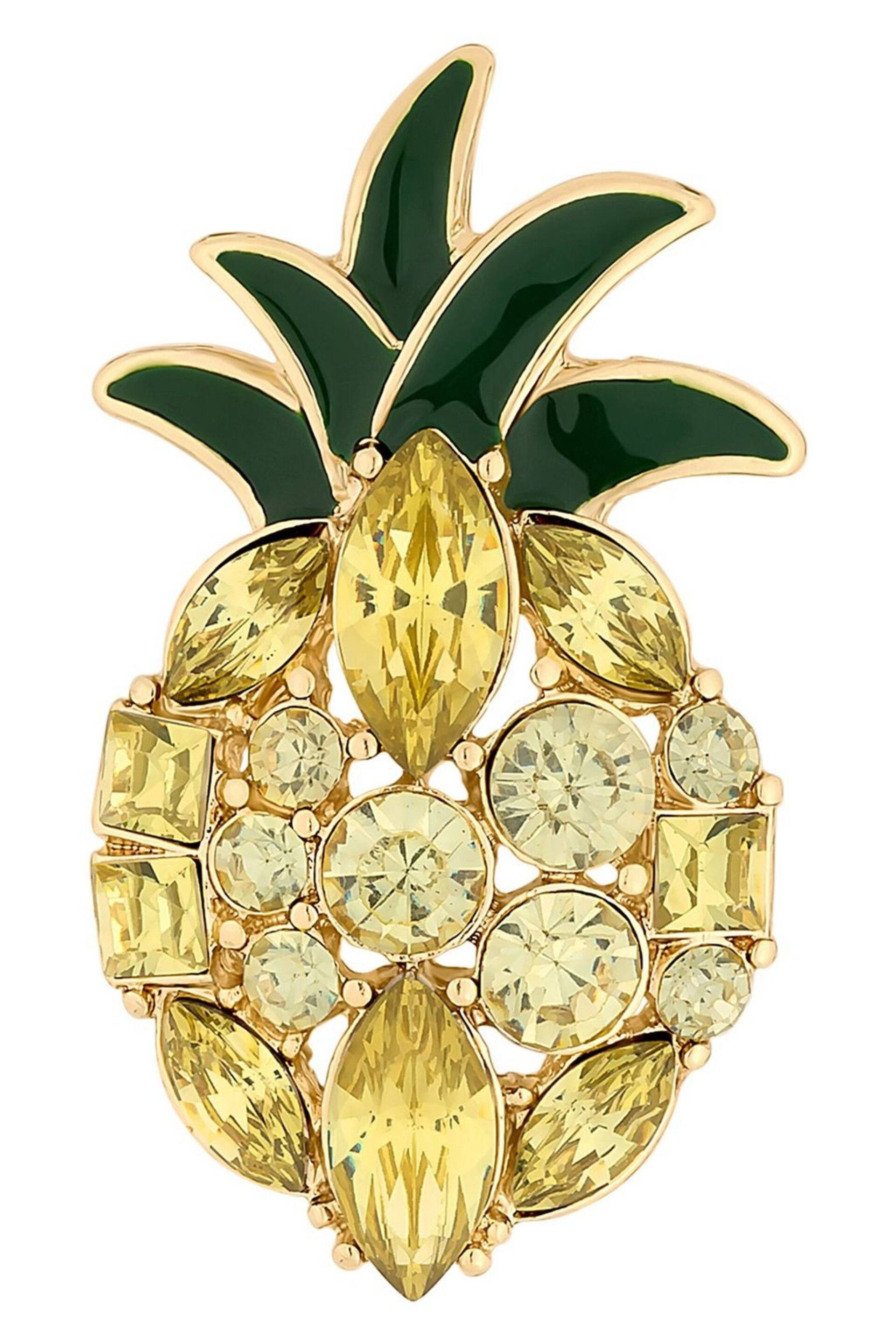 Jon Richard Gold Pineapple Brooch Gift Box - Image 2 of 5