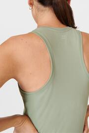 Sweaty Betty Savannah Green Athlete Seamless Workout Tank Top - Image 6 of 8
