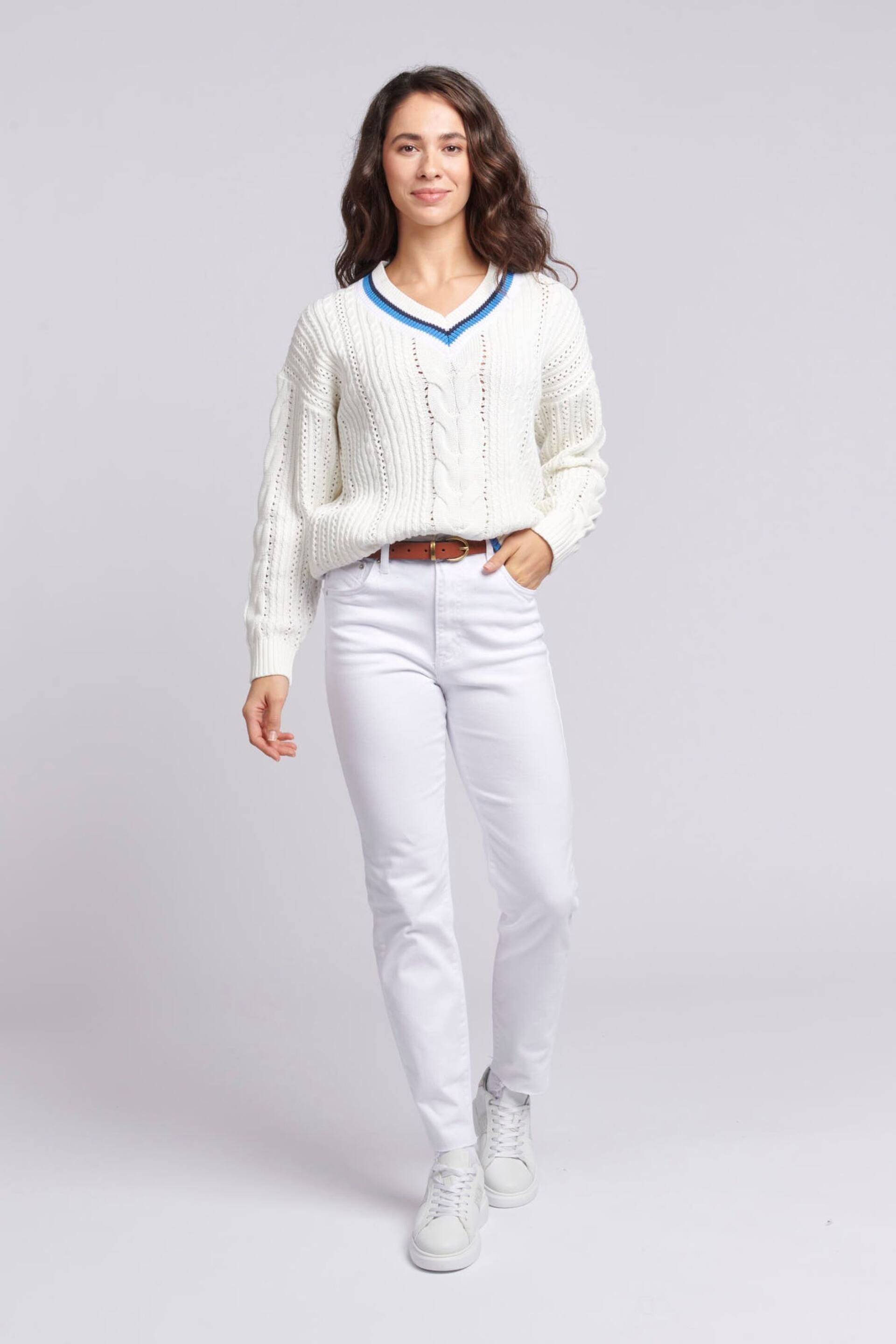 U.S. Polo Assn. Womens Cricket White Jumper - Image 3 of 8