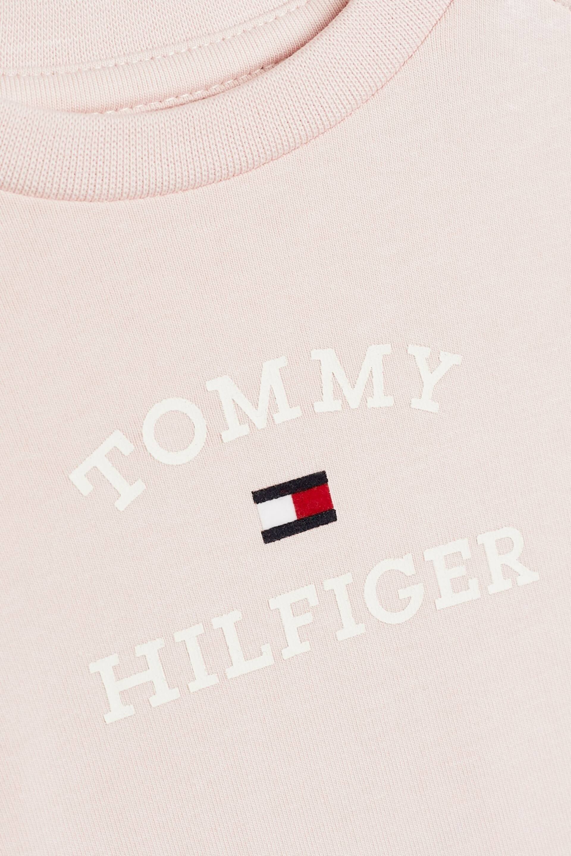 Tommy Hilfiger Baby Pink Logo Shorts Set - Image 3 of 3