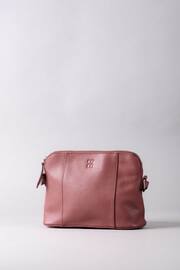 Lakeland Leather Pink Alston Curved Leather Cross-Body Bag - Image 1 of 6