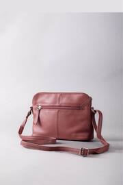 Lakeland Leather Pink Alston Curved Leather Cross-Body Bag - Image 2 of 6