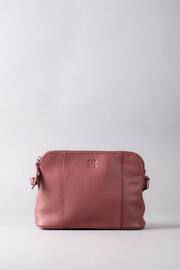 Lakeland Leather Pink Alston Curved Leather Cross-Body Bag - Image 3 of 6