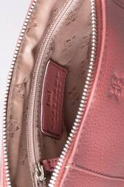 Lakeland Leather Pink Alston Curved Leather Cross-Body Bag - Image 6 of 6