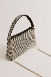 Ted Baker Gold/Black Crystal Glittar Shoulder Mini Bag - Image 3 of 4