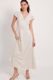 Monsoon Cream Irene Broderie Dress - Image 1 of 6