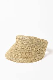 Oliver Bonas Gold Sparkle Visor Hat - Image 1 of 5