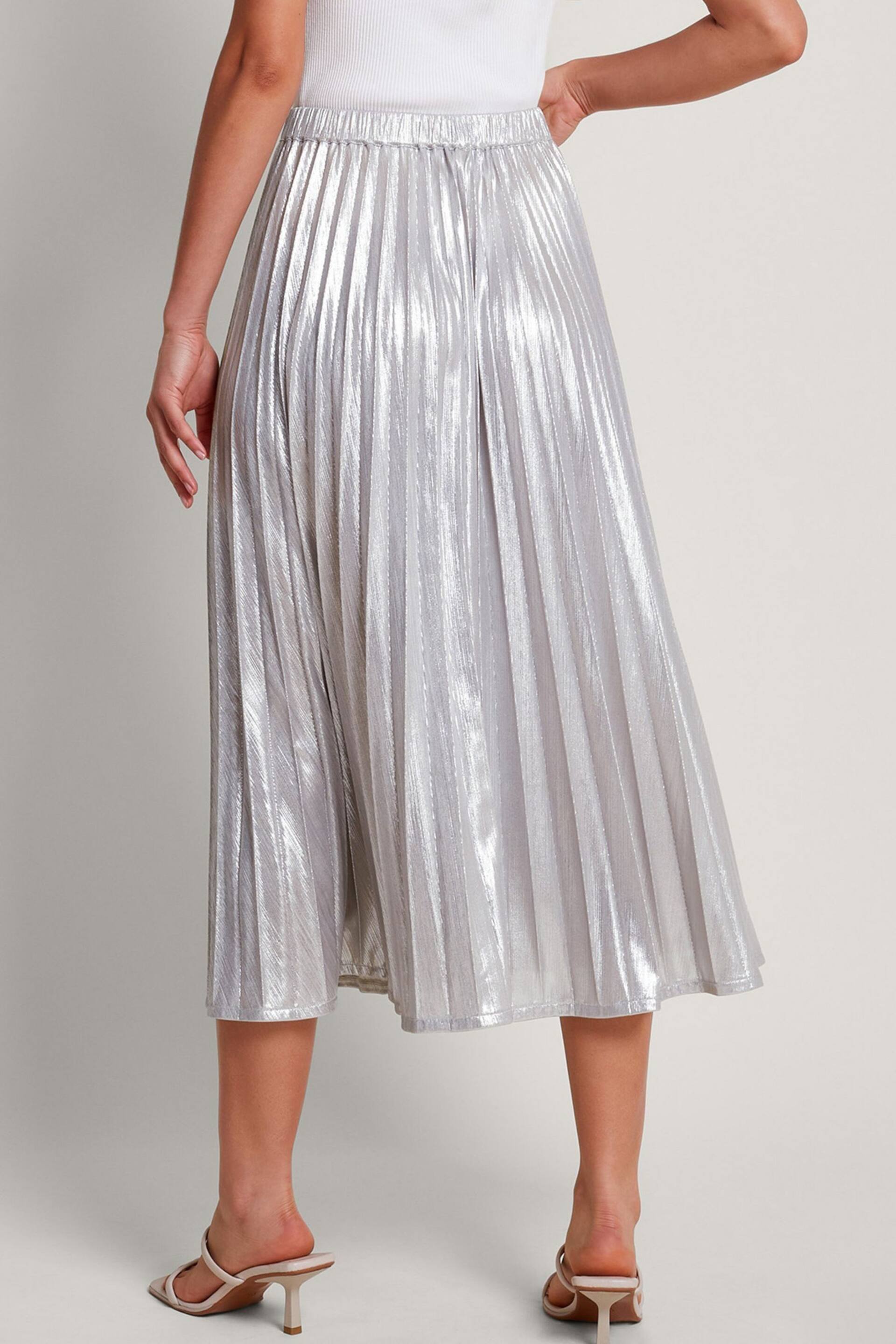 Monsoon Silver Mia Pleated Skirt - Image 4 of 4