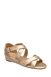 Dunlop Gold Wedges Open Toe Sandals - Image 1 of 4