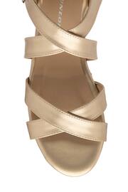 Dunlop Gold Wedges Open Toe Sandals - Image 4 of 4