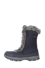 Mountain Warehouse Blue Womens Ohio Thermal Fleece Lined Snow Boots - Image 2 of 5