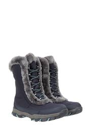 Mountain Warehouse Blue Womens Ohio Thermal Fleece Lined Snow Boots - Image 3 of 5