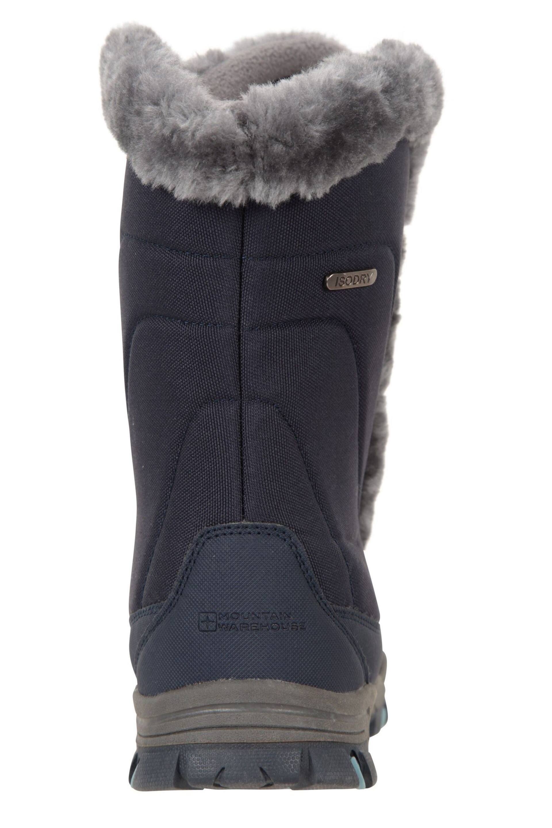 Mountain Warehouse Blue Womens Ohio Thermal Fleece Lined Snow Boots - Image 5 of 5
