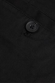 Ted Baker Black Regular Fit Haybrn Textured Chino Trousers - Image 4 of 4